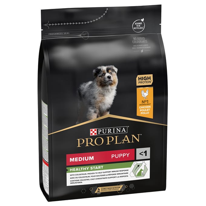 Pro Plan Healthy Start Puppy Medium - Honden Droogvoer - Kip - 3 kg