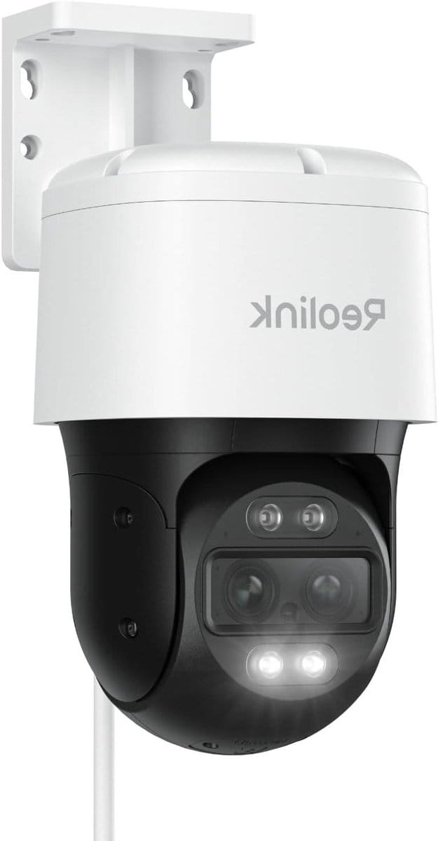 Beveiligingscamera - PTZ Camera - Buiten Bewaken - Dubbele Lens - 6x Zoom - Wit