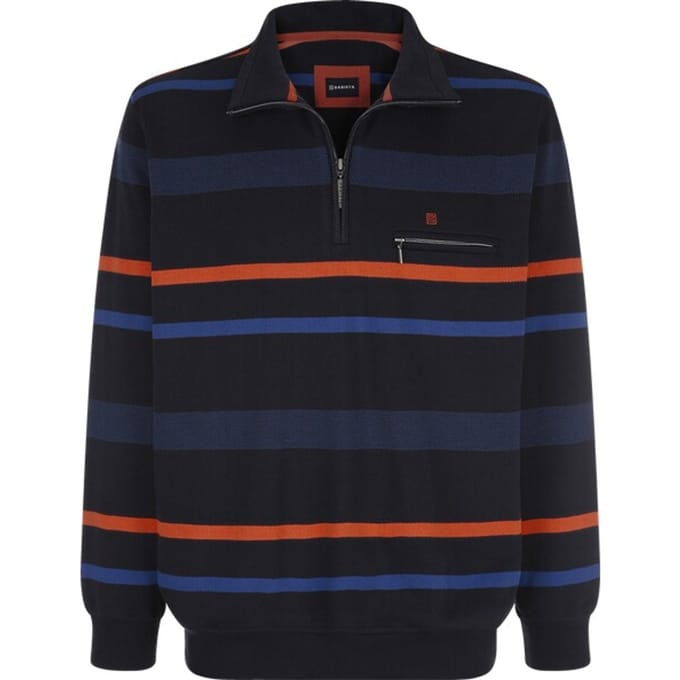 Babista herren Sweatshirt - 52/54 - donkerblauw - Plus Size