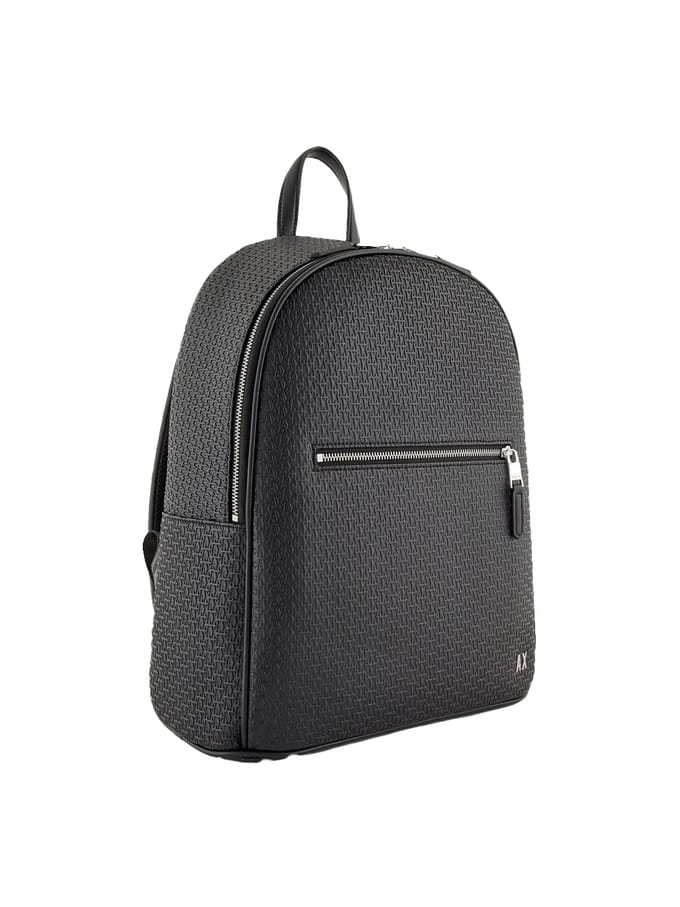 Armani Exchange herenrugzak van gecoat materiaal.