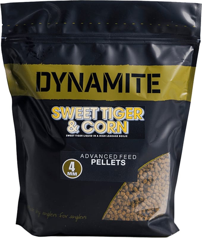 Dynamite Baits Sweet Tiger & Corn Advanced Feed Pellets | 900g 4mm