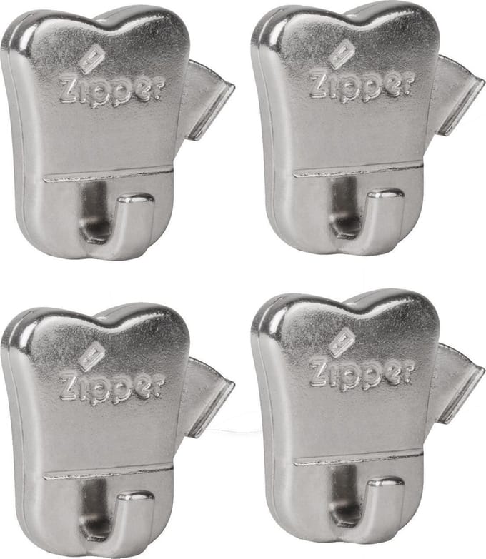 STAS zipper - ophanghaak - schilderijhaken - 4 Stuks