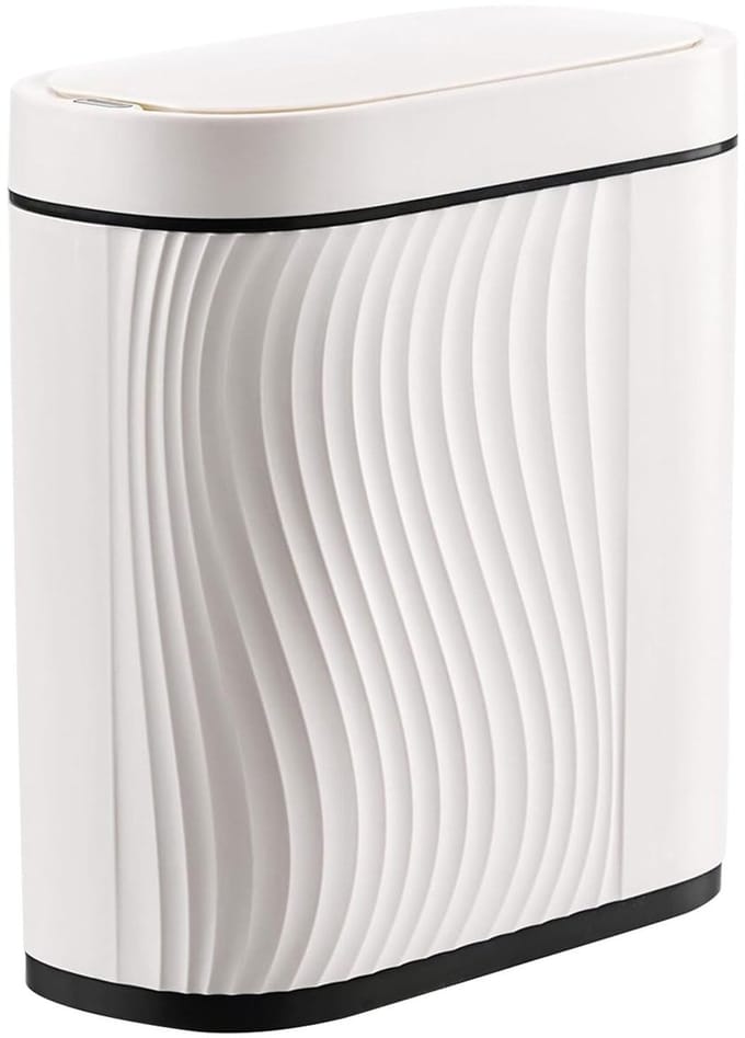 Automatische Prullenbak - Sensor Afvalbak - Hygiënisch Afval Scheiden - Contactloze Opening - 8 Liter Capaciteit - Wit