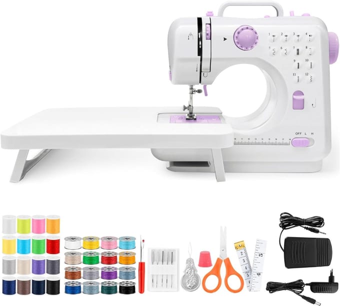 Swiphi® Naaimachine met Tafel - Naaimachines - Sewing Machine - Wit