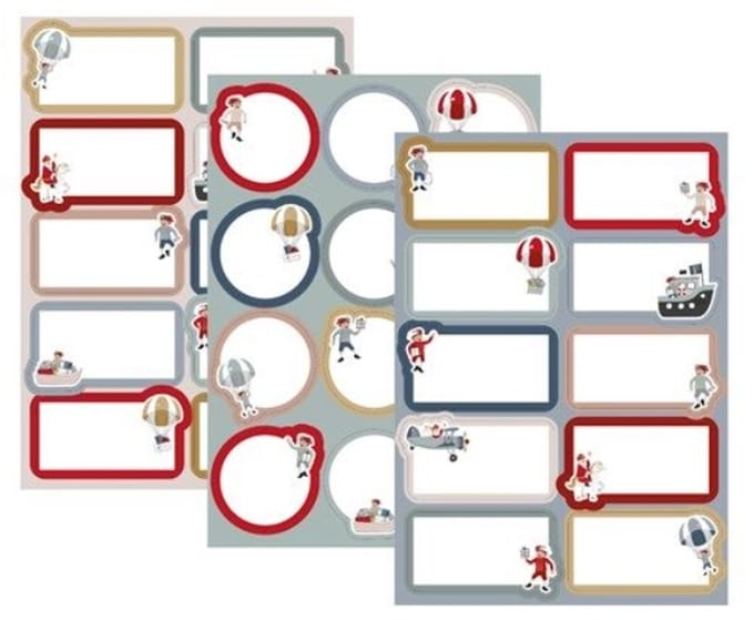 Cadeau Etiketten Sint - 3 Vellen - 32 Labels
