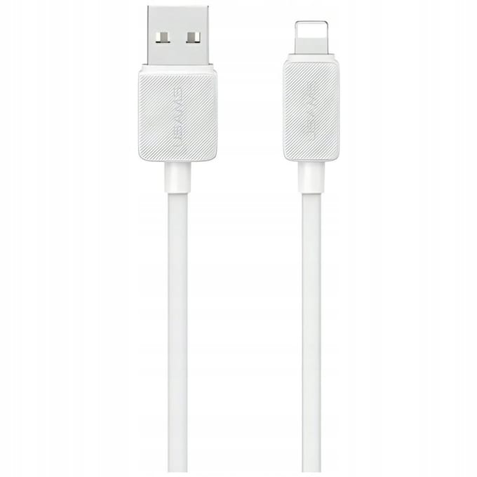 USAMS KY Serie - USB-A naar Lightning Kabel - 1m - Wit - 2.4A