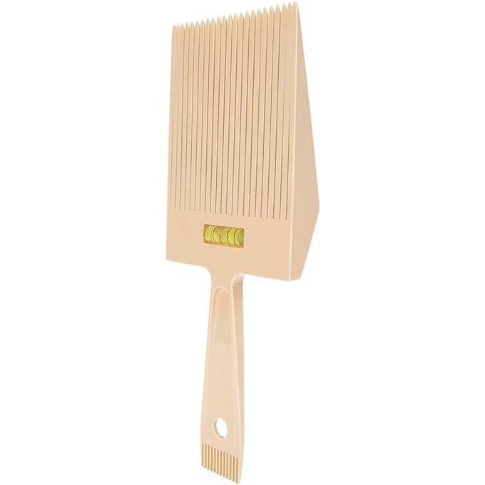 Professionele Platte Top Kam Draagbare Salon Kapper Haarstyling Knipgereedschap Accessoires beige
