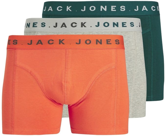 JACK&JONES - JACBENNETT SOLID TRUNKS 3 PACK - Heren - Onderbroeken
