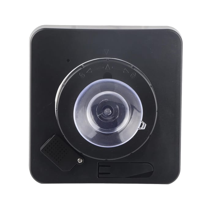 Waterdichte Doucheklok voor Badkamer Countdown Timer Alarm Thermometer Hygrometer black