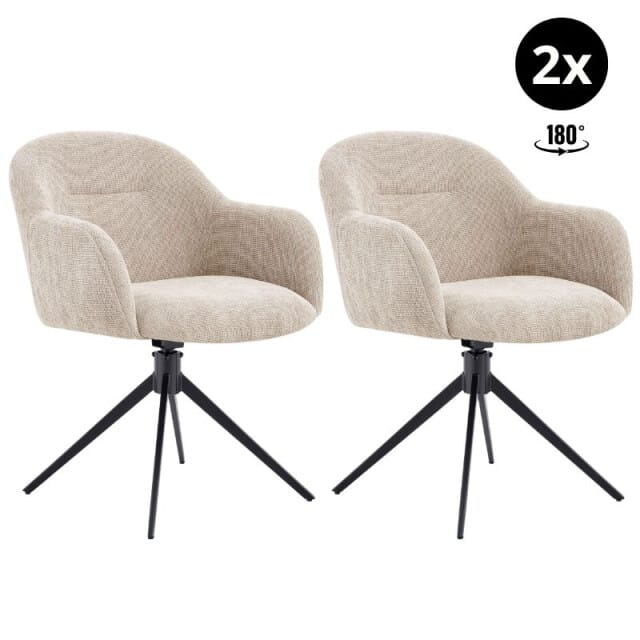 Multifurn Eetkamerstoel juul (set van 2)