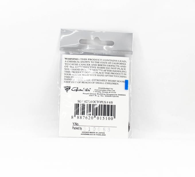 Gamakatsu Octopus Haak Nano Alpha Maat 4/0, 6 Per Pak (5100)
