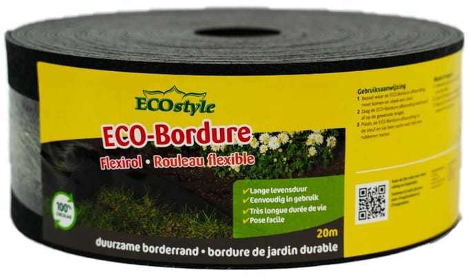 ECOstyle ECO-Bordure Flexirol - Borderrand - Border Flexirol van Gerecycled Plastic - 20 m