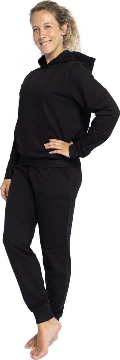 Joggingpak dames, Huispak dames, Hoodie & sweatpants - Zwart – Maat S