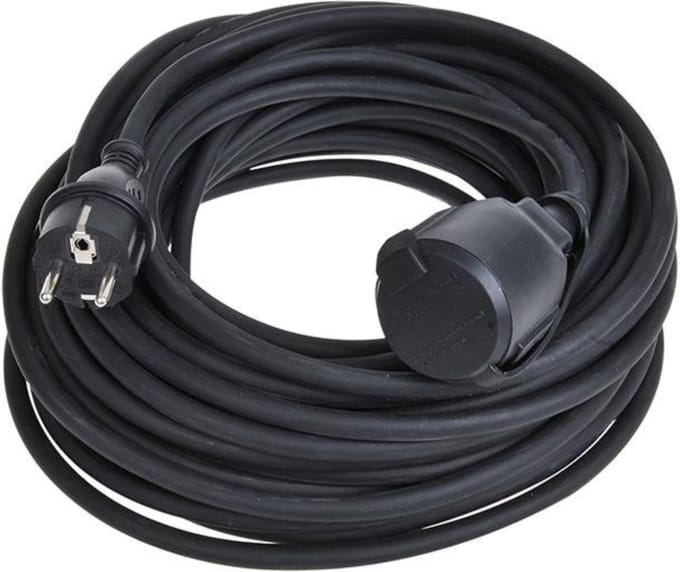 ProPlus Schuko Verlengkabel - 20 meter - Verlengsnoer - Zwart