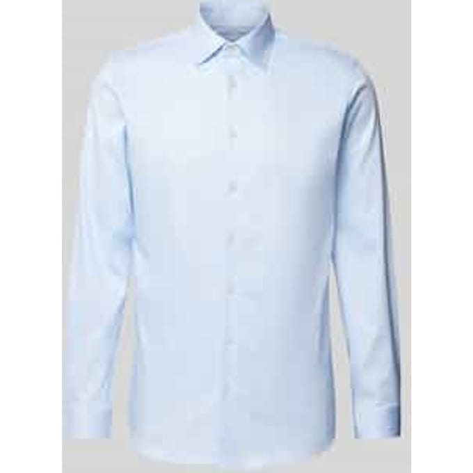 Selected Homme Slim Performance Shirt Light Blue Mixed With White