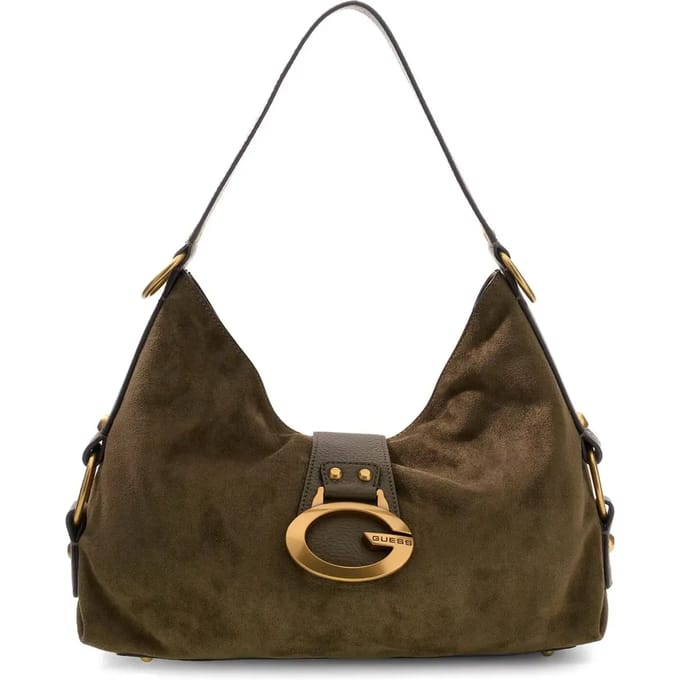 GUESS schoudertas Camden Shoulder Bag Olive olijfgroen