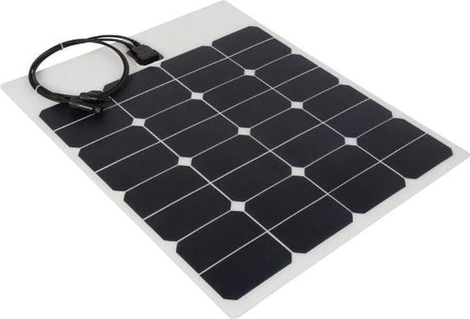Perel Polykristallijn zonnepaneel, hoog rendement en weerbestendig, 50W