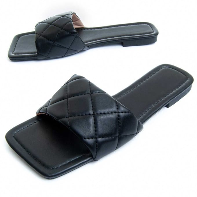Sandalia Plana Para Mujer.  Montevita  Palanti  82850 36 zwart