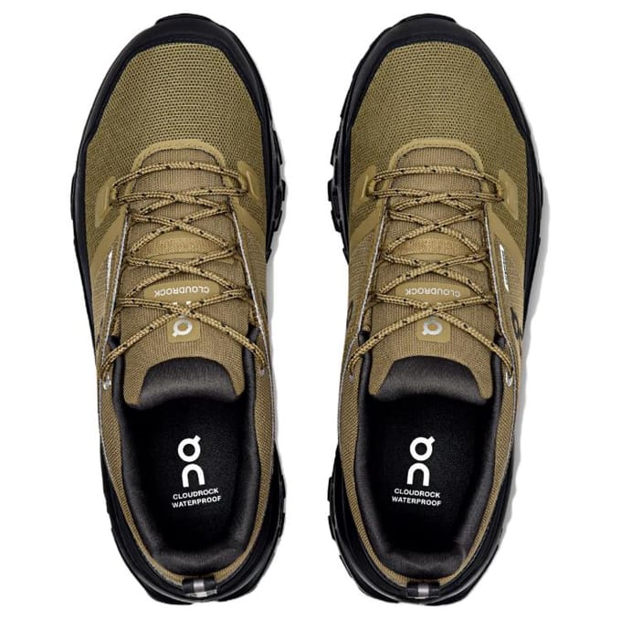 ON Cloudrock Low Waterproof Hunter Black Heren Sneakers Tan 3MF10251473 45