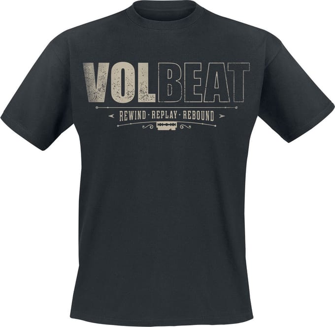 Volbeat T-shirt - Distressed Logo - S tot 4XL - voor Mannen - zwart