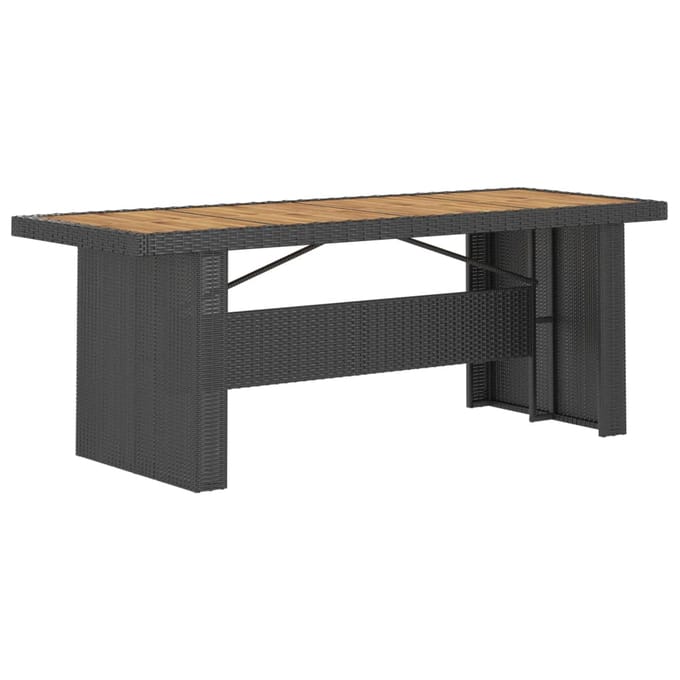 vidaXL - 11-delige - Tuinset - met - kussens - poly - rattan - zwart