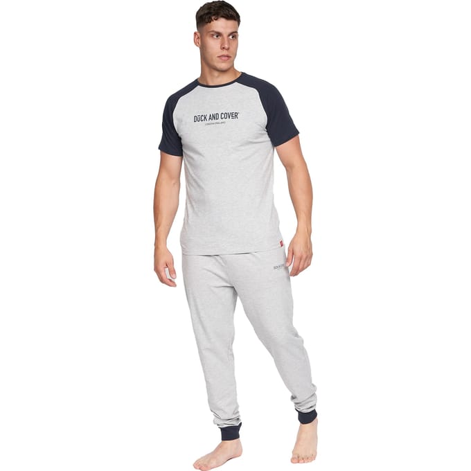Duck and Cover Heren Vianney Pyjama Set (Grijze Mergel)