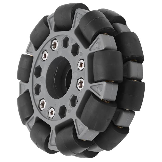 100mm Dubbel Plastic Omni Directioneel Wiel Belasting 20KG voor Platform Robot Kit 14049