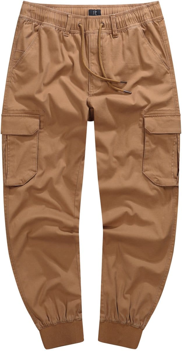 JP 1880 - Heren - Cargobroek FLEXNAMIC® veel zakken Moder-Fit - Karamel - Maat 5XL