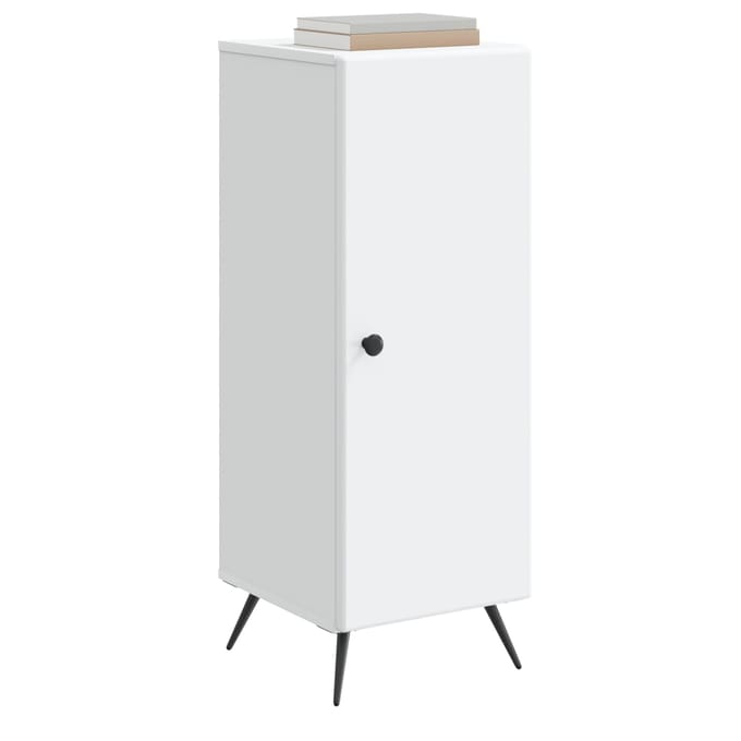 vidaXL - Dressoir - Wit - 33 - x - 34,5 - x - 90 - cm - Bewerkt - hout