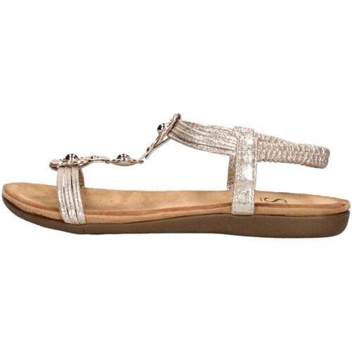 SUB55 Comfortabel Sandalen Plat - Goudkleur - Maat 43