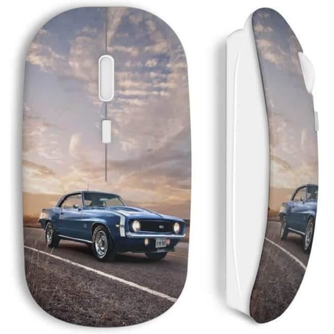 Mustang blauwe draadloze muis