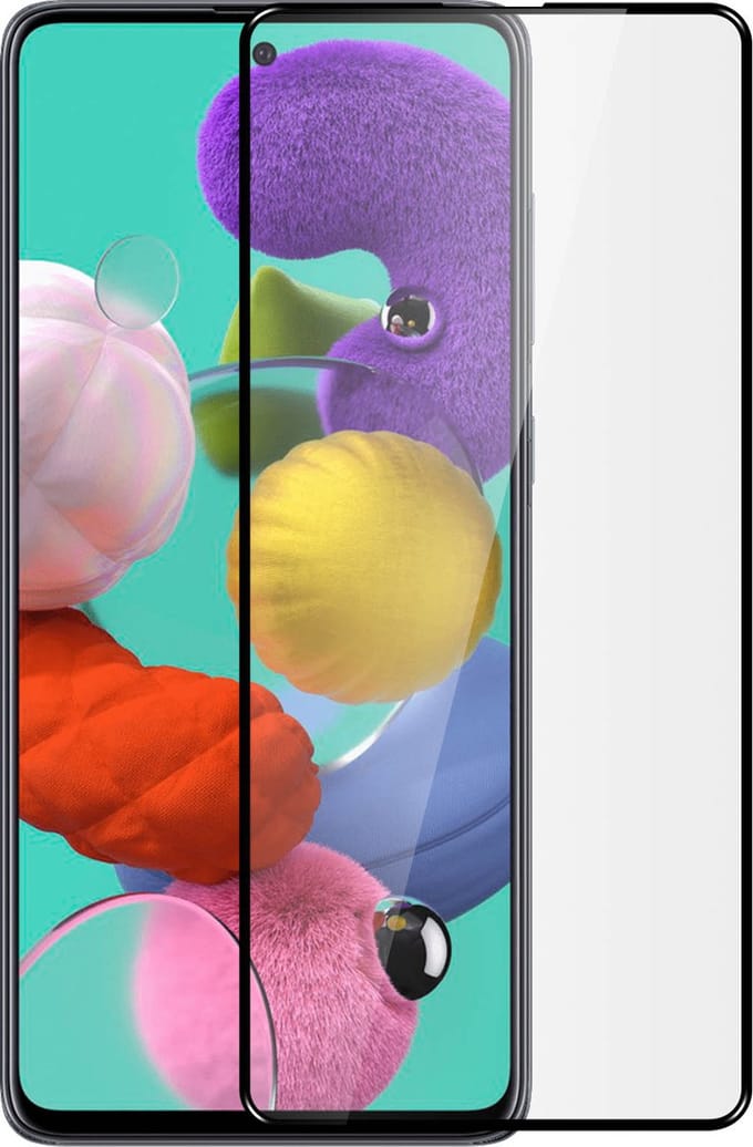 iMak, Tempered Glass Screenprotector Geschikt voor Galaxy A51, Transparant