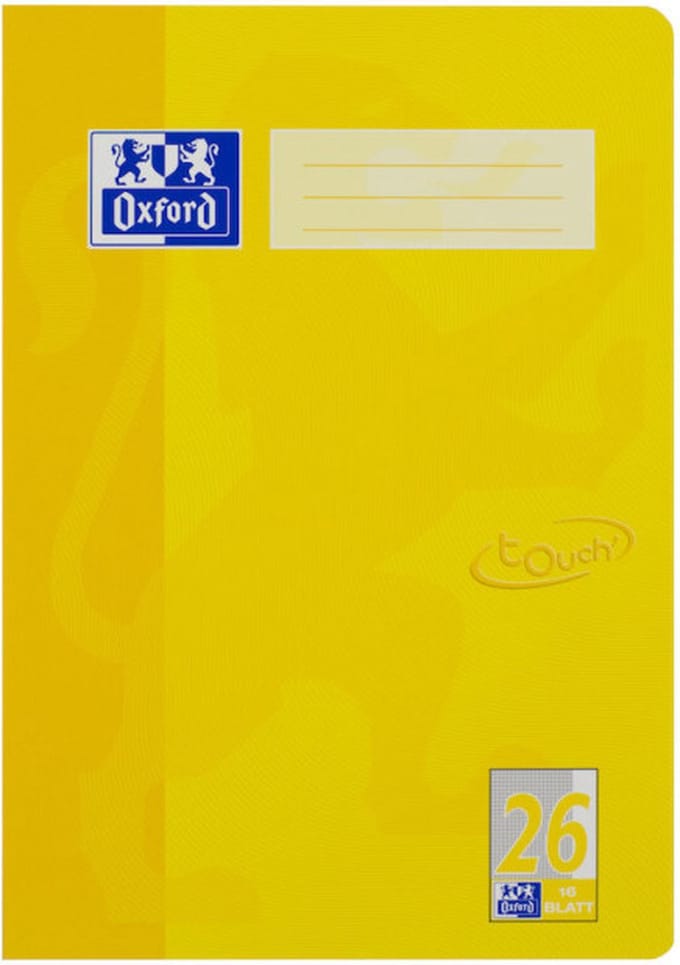 Oxford 400104443 schrijfblok & schrift Geel A4