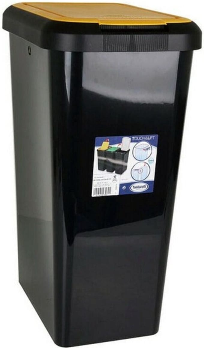 Waste bin Tontarelli Double Recycled With lid (45 l)