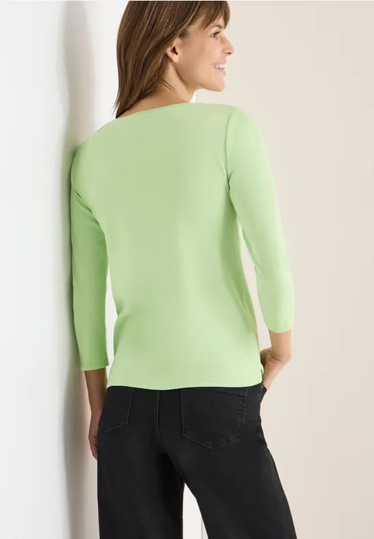 Basic shirt in effen kleur
