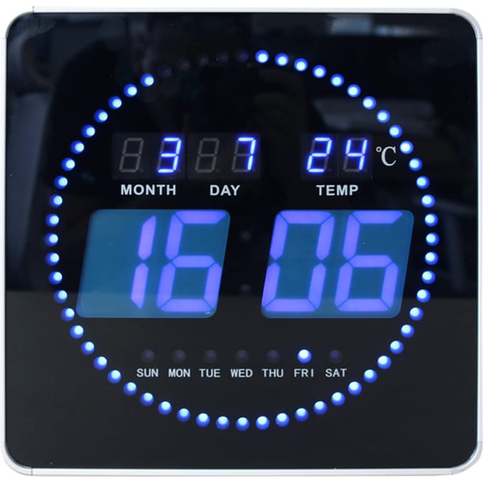 Wandklok Unilux Flo led 28cmx28cm