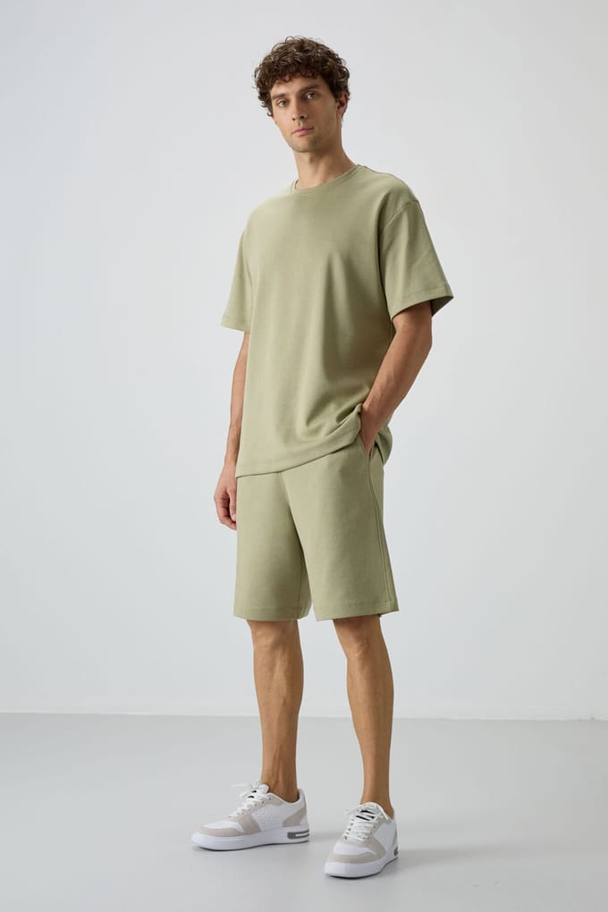 Overmaat T-Shirt en Shorts Set