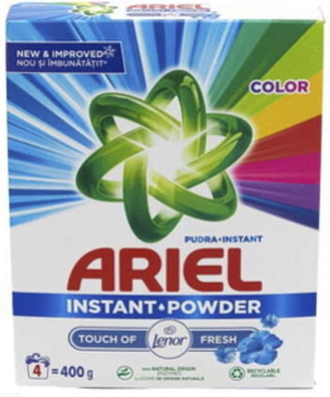 11 x 400gr ARIEL Poeder Color Fresh Touch of Lenor