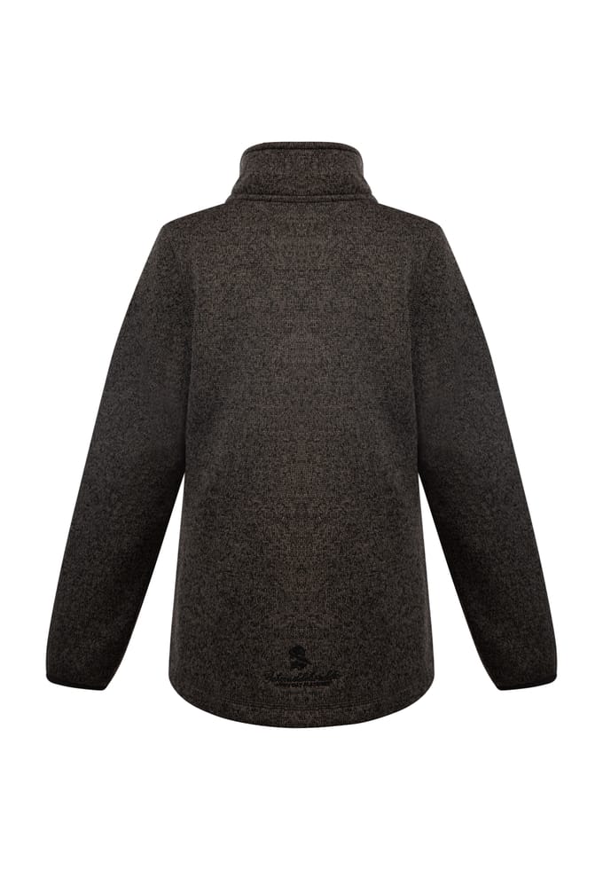 Schmuddelwedda Gebreide fleece jas jonge grijs melange