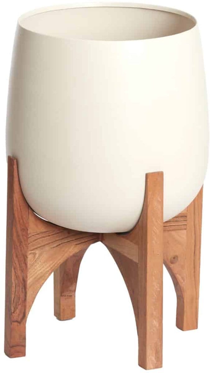 Light & Living Bloempot Karuna - Naturel - Ø36cm - Modern