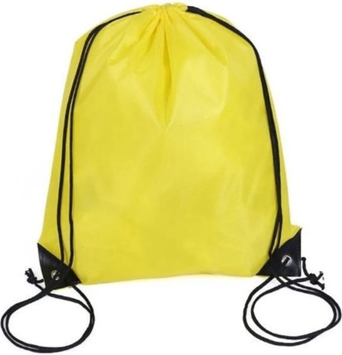 Go Go Gadget - Gymtas - Met Rijgkoord - 12Liter - Geel