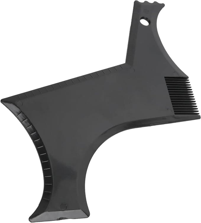 Beard Shape Gids voor Perfecte Baardontwerpen - Veilig en Flexibel Trimsjabloon voor Mannen