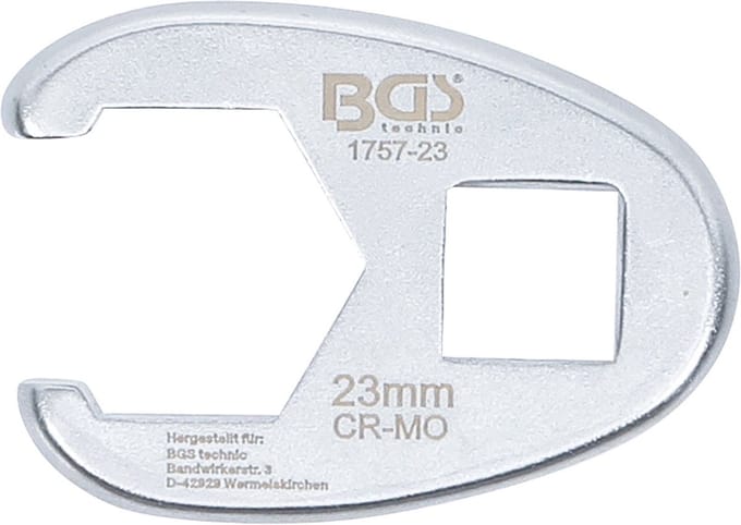 BGS Vierkante moersleutel aandrijving 12,5 mm (1/2") SW 23 m...