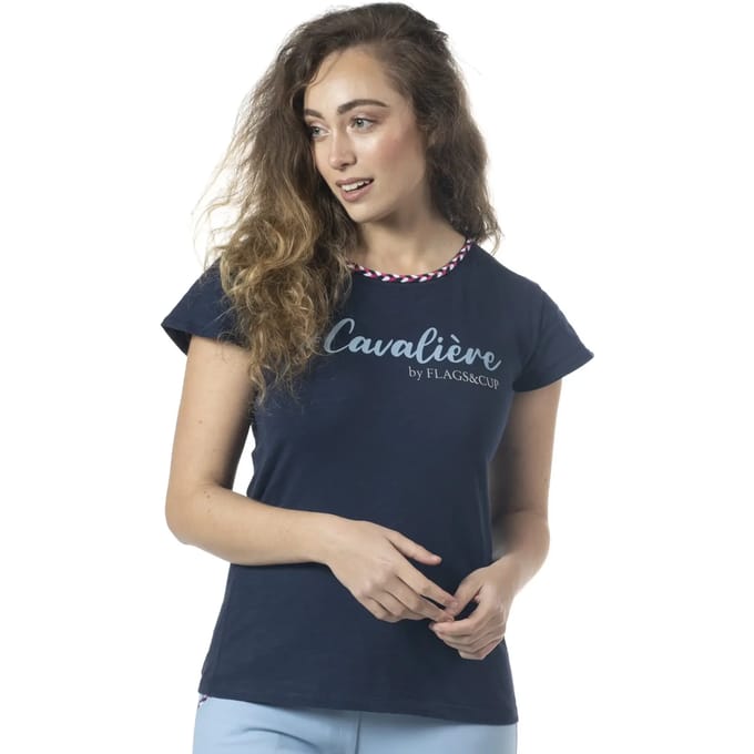 Dames-T-shirt Flags&Cup Goya