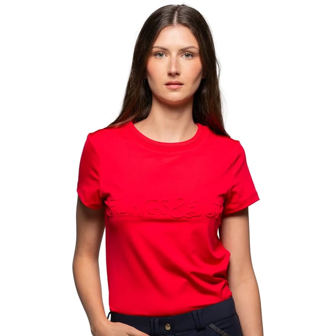 Dames-T-shirt Flags&Cup Malata
