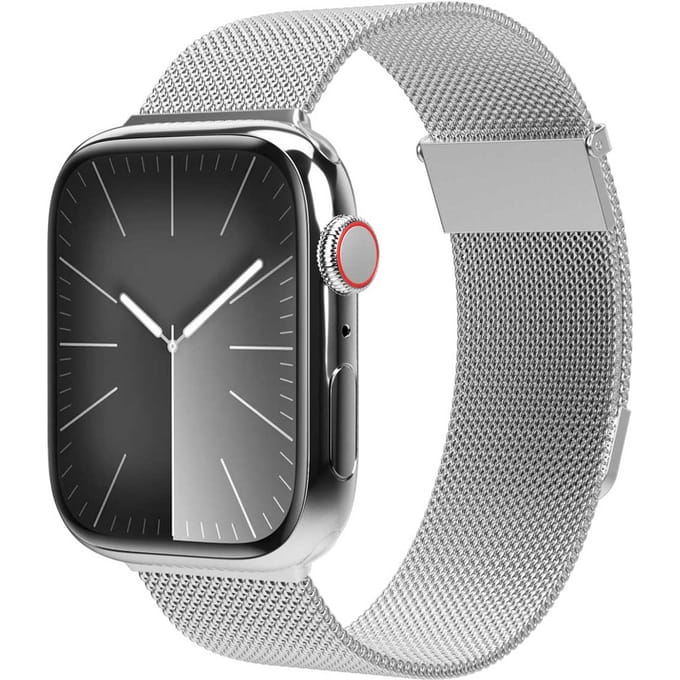 Vonmählen Milanese Loop 2 bandje voor de Apple Watch | 38/40/41/42 mm - Silver