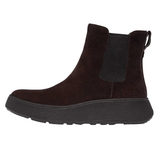 Fit Flop Dames/Dames F-Mode Suede Flatform Chelsea Laarzen (Bruin)