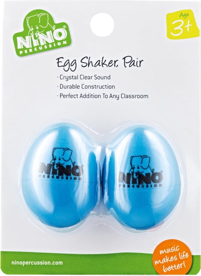 Meinl Egg Shaker Set NINO540SB-2, Sky blauw, 2 pcs - Shaker
