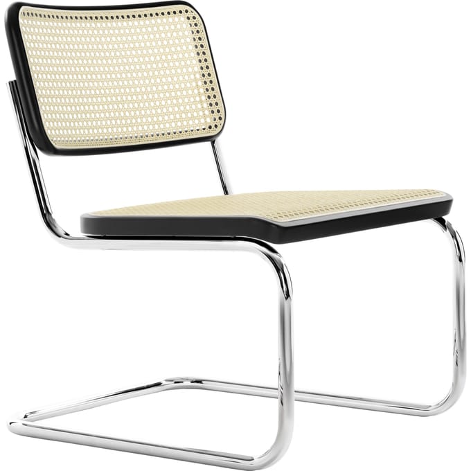 Thonet S 32 VL Stoel - Beuken zwart (TP 29) gebeitst - chroom