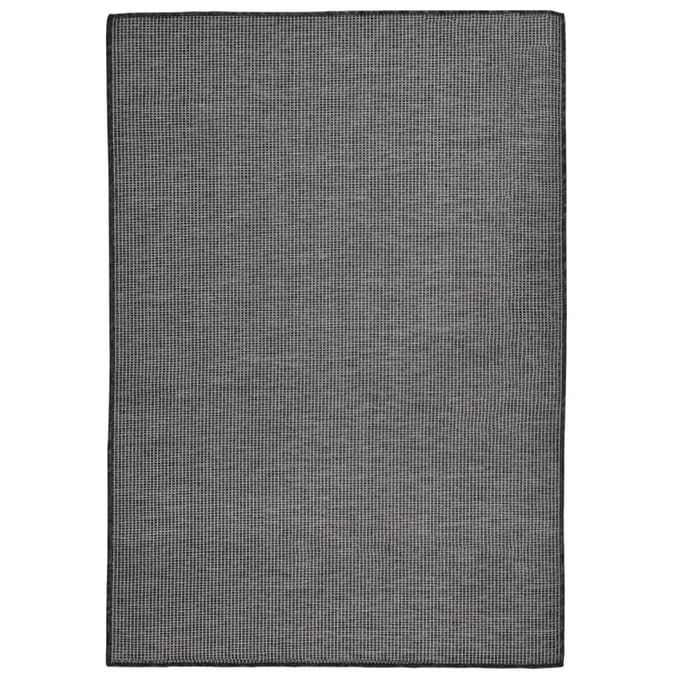 vidaXL - Buitenkleed - platgeweven - 160x230 - cm - grijs
